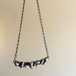 White Buffalo Sterling Silver Necklace
